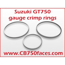 Suzuki GT 750 crimp ring set speedo tacho temp (3 pcs)