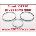 Suzuki GT750 crimp ring set (3 pcs)