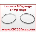 Laverda ND clock gauge instrument crimp ring set
