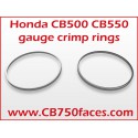Crimp ring set (2 pcs) for Honda CB500 K2 and T gauges