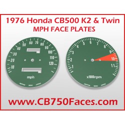 Honda CB500 K2 and T face plates mph