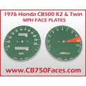 1976 Honda CB500 K2 and Twin face plates kmh