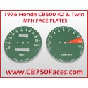 1976 Honda CB500 K2 und Twin Tachoscheiben mph