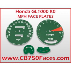 1976 Honda GL1000 K0 GoldWing face plates MPH gauge clock instrument miles per hour