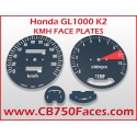 Honda GL1000 K2 GoldWing face plates KM/h