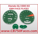 Honda GL1000 K0 GoldWing face plates KM/H gauge clock instrument kilometers per hour