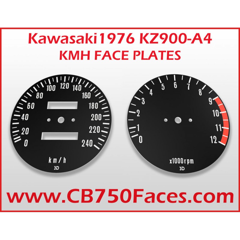 1976 Kawasaki KZ900-A4 Tachoscheiben km/h