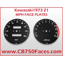 1973 Kawasaki Z1 face plates mph