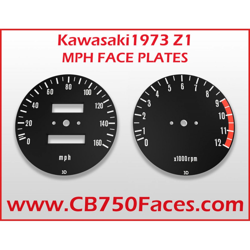 1973 Kawasaki Z1 Tachoscheiben mph