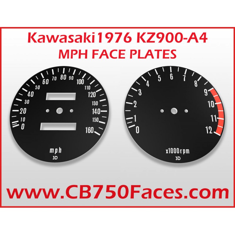 1976 Kawasaki KZ900-A4 Tachoscheiben mph