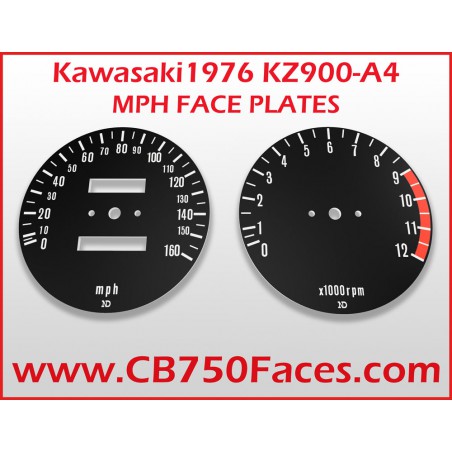 1976 Kawasaki KZ900-A4 face plates mph