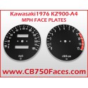 1976 Kawasaki KZ900-A4 face plates mph