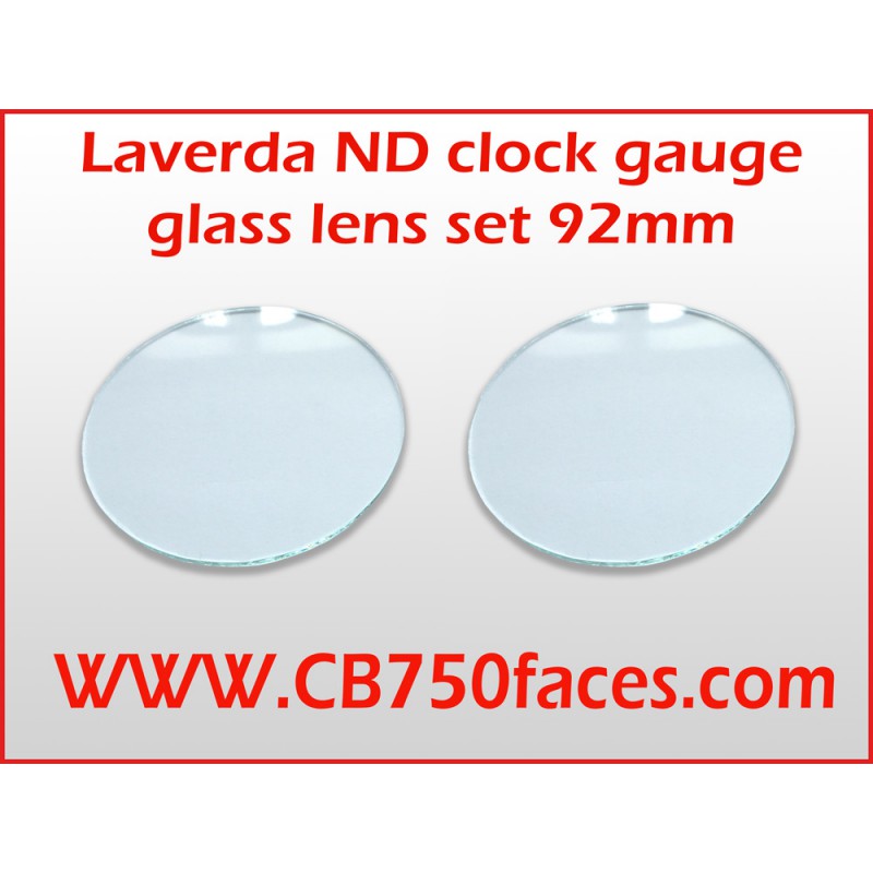 Laverda ND gauge clock Gauge glass lens set 92 mm Laverda ND gauge clock Gauge glass lens set 92 mm