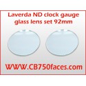 Laverda ND gauge clock Gauge glass lens set 92 mm