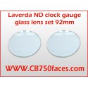 Laverda ND gauge clock Gauge glass lens set 92 mm (2 pcs)