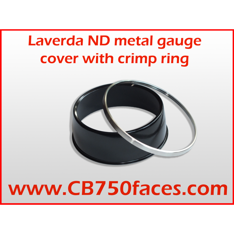 Laverda ND metal gauge cover with crimp ring