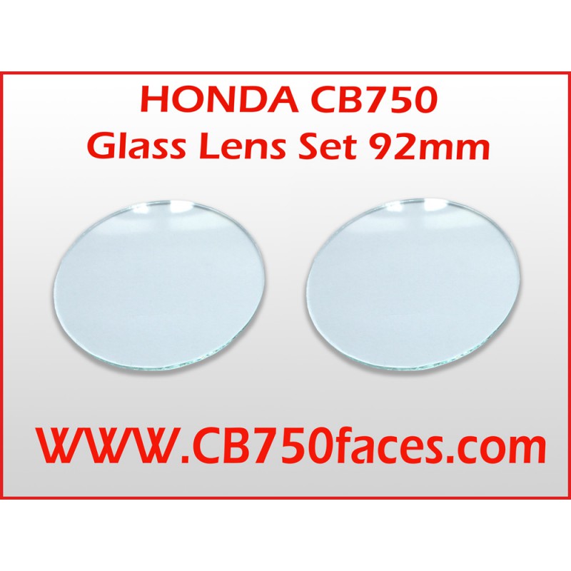 Honda CB750 Zähler Glaslinsen Set 92 mm (2 Stück)