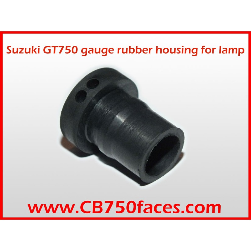 Rubber housing for lamp socket Suzuki GT750 gauges