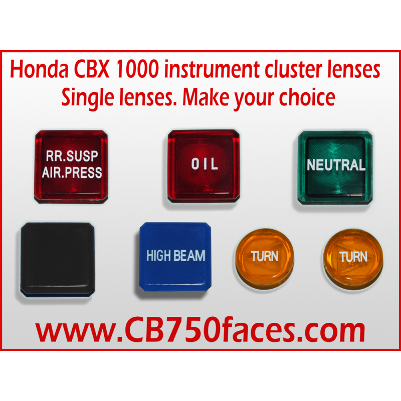 Honda CBX 1000 Idiot light instrument lenses single