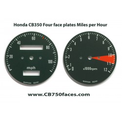 Honda CB350F face plates set mph