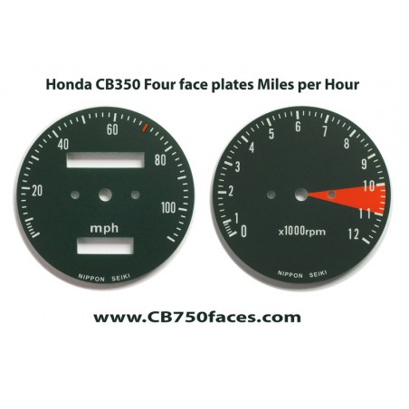 Honda CB350F face plates set mph