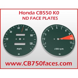 Honda CB550 K0 face plates mph