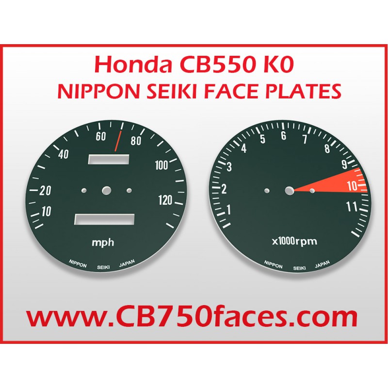 Honda CB550 K0 Nippon Seiki face plates mph