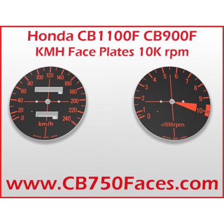 Honda CB1100F CB900F face plates Kilometers per Hour