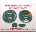 Honda Goldwing GL1000K0 1975 face plates