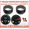 CB750 K0 Zählerrestaurierungsset KILOMETERS (Drehzahlmesser und Tachometer)