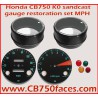 Honda CB750 K0 gauge restoration set MILES (tacho and speedo)