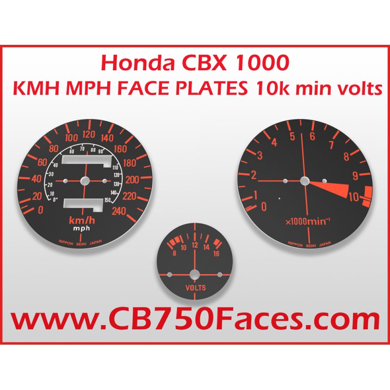 Honda CBX 1000 face plates km/h Canadian version