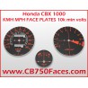 Honda CBX 1000 face plates km/h Canadian version