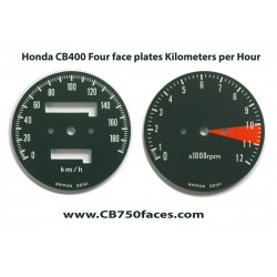 Honda CB400 Four face plates set km/h speedo meter tacho meter gauge clock instrument