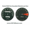 Honda CB400 Four face plates set km/h speedo meter tacho meter gauge clock instrument