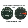 Honda CB400 Four face plates set mph gauge clock speedo meter tacho meter