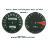 Honda CB400 Four face plates set mph gauge clock speedo meter tacho meter