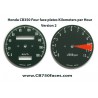 Honda CB350 Four face plates set km/h speedo meter tacho meter gauge clock instrument