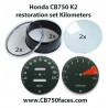 Honda CB750 K2/K3 gauge restoration set tacho and speedo gauge clock instrument