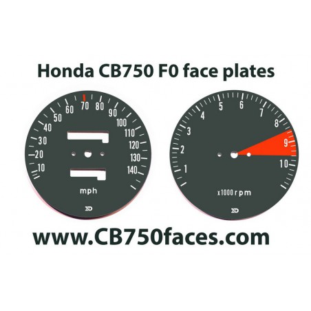 Honda CB750 F0 face plates gauges clock instruments restoration repair