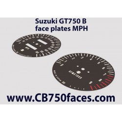 Suzuki GT750 B face plates mph