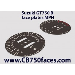 Suzuki GT750 B face plates mph