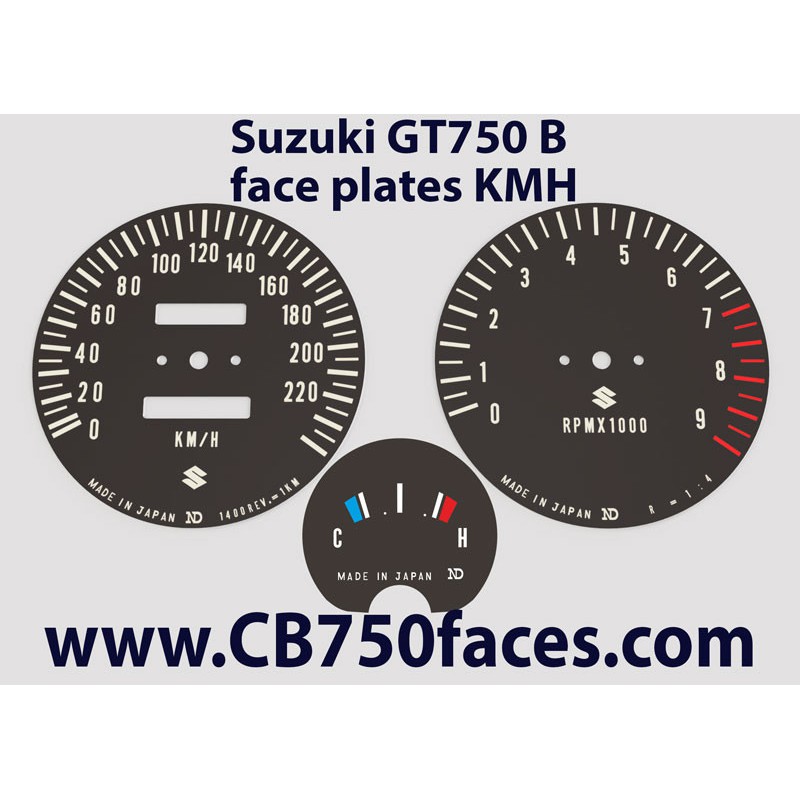 Suzuki GT750 J & K tellerplaten kmh