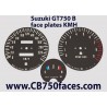 Suzuki GT750 J & K face plates kmh