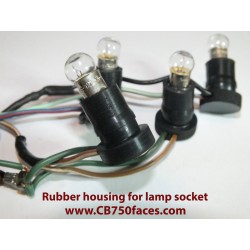 Rubber housing for lamp socket Laverda ND gauges